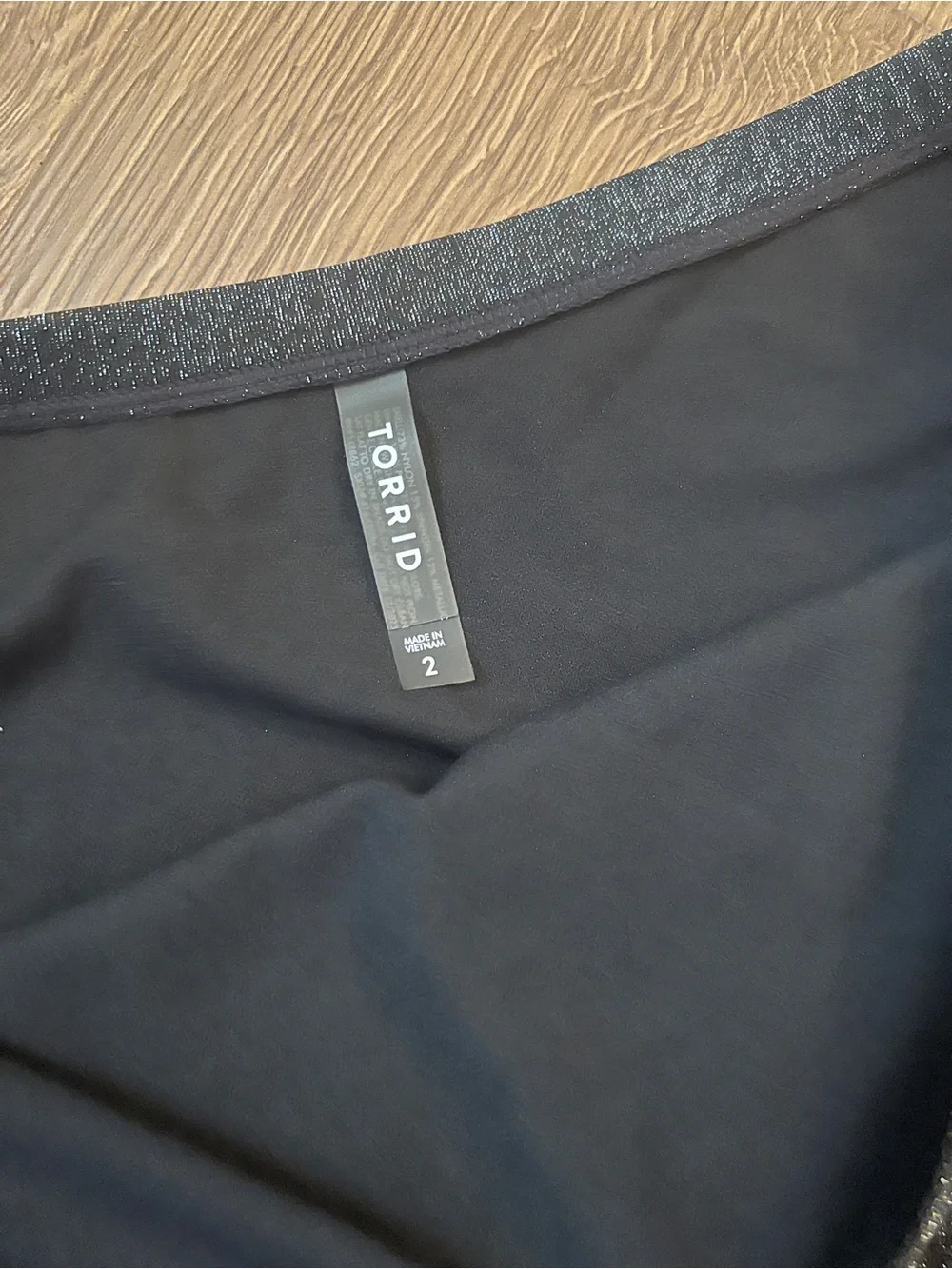 Torrid Glitter Shimmer High-Waist swim bottom NWOT